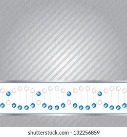 DNA strand illustration on texture.vector