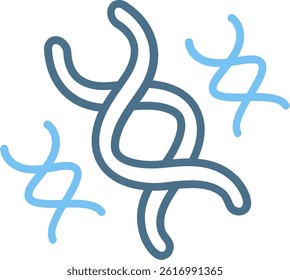 Dna strand Line Two Colour Icon