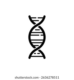 DNA strand made of code representing genetics and technology