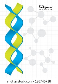 DNA strand with special design - medical background