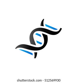 DNA strands icon in duo tone color. Science biology chromosome