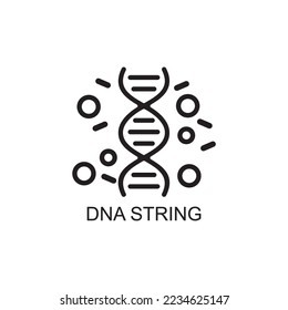 dna string icon , science icon