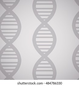 Dna structure chromosome icon. Science molecule genetic and biology theme. Isolated design. Vector illustration