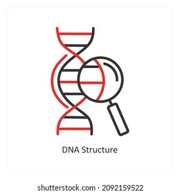 DNA Structure Or Genetic Icon Concept