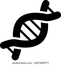 dna structure glyph icon illustration vector