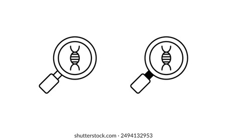 Dna Structure icon design with white background stock illustration