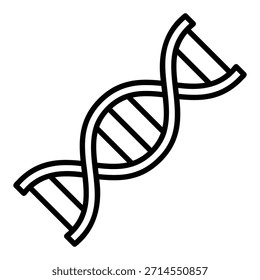 DNA-Struktursymbol auf Chromosom für Erbwissenschaften