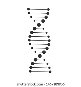 DNA structure icon. Vector molecule