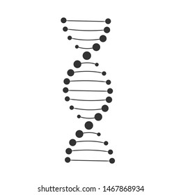 DNA structure icon. Vector molecule