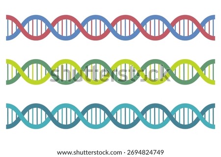 DNA structure molecule icon. DNA helix icon