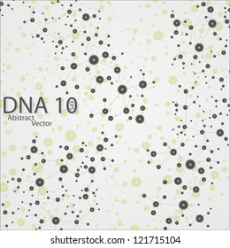 DNA structure on a metallic background