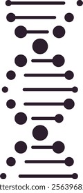 Dna structures forming intricate patterns with lines and circles interconnected, representing the concepts of genetic code, genome research, and biological inheritance