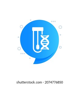 dna swab test icon for web