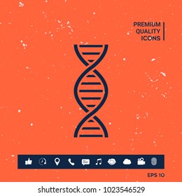 DNA symbol icon