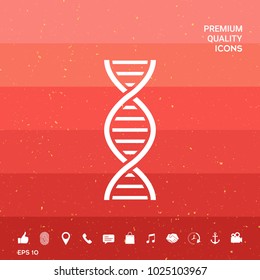 DNA symbol icon