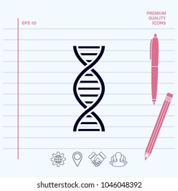 DNA symbol icon