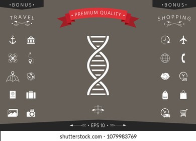 DNA symbol icon