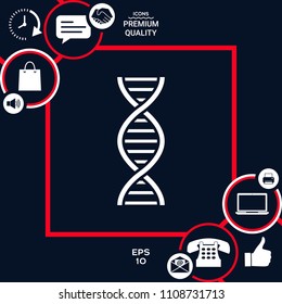 DNA symbol icon