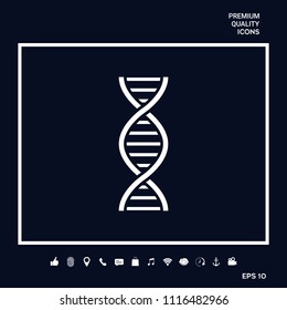 DNA symbol icon