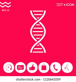 DNA symbol icon
