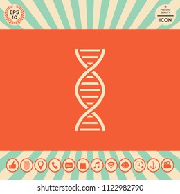DNA symbol icon
