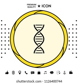 DNA symbol icon