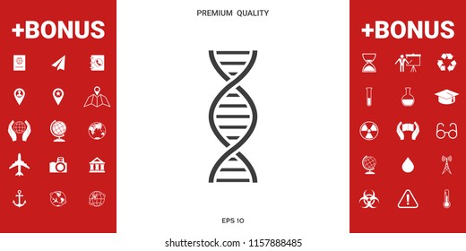 DNA symbol icon