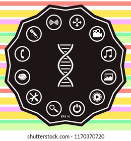 DNA symbol icon