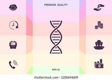 DNA symbol icon