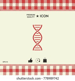 DNA symbol icon