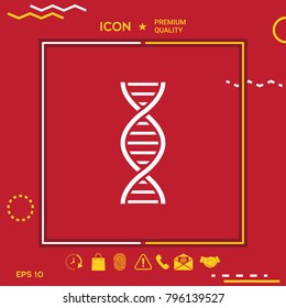 DNA symbol icon