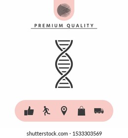 DNA symbol icon. Graphic elements for your design