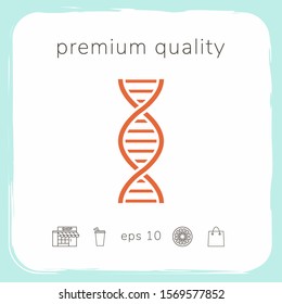 DNA symbol icon. Graphic elements for your design
