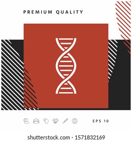 DNA symbol icon. Graphic elements for your design