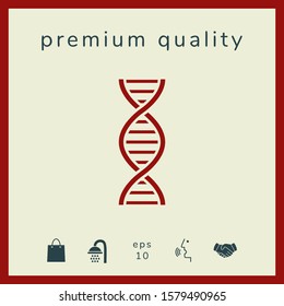 DNA symbol icon. Graphic elements for your design