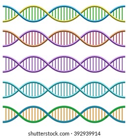 DNA symbol. Vector Illustration
