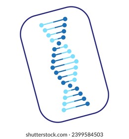 DNA-Symbol. Vektorgrafik. EPS10.