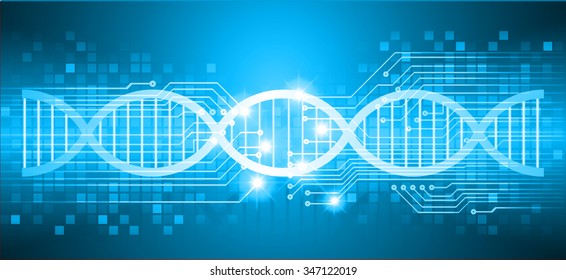 DNA symbol.icon.Vector illustration.science infographics template with text. Abstract gene chain background.Can be used as medical,genetic,pharmaceutical, science industries.text box.card.
