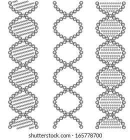 DNA Symbols . Vector illustration.