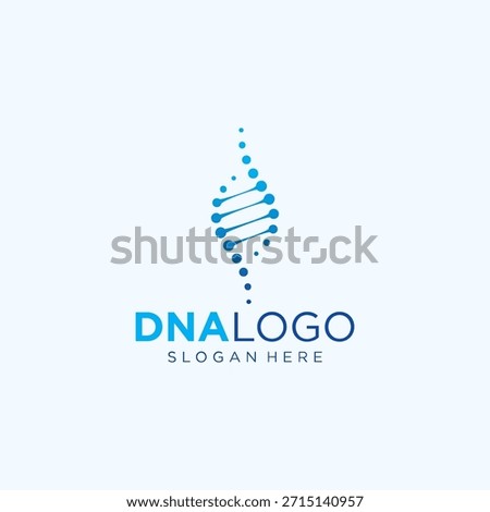 DNA and technology fusion logo