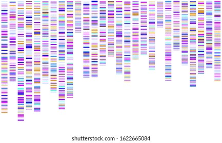 Dna test background. Genome sequence map. Big genomic abstract data visualization
