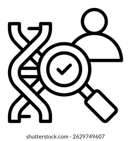 Elemento De Icono De Prueba De Adn Para Diseño
