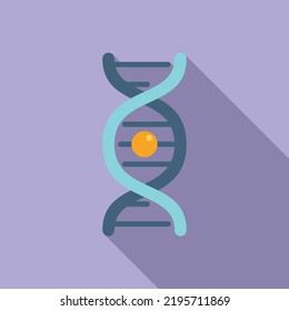 Dna Test Icon Flat Vector. Gmo Food. Science Research
