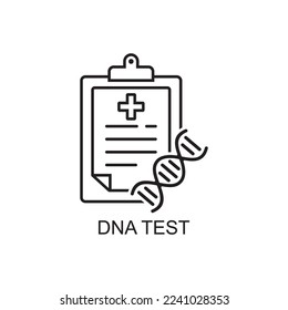 icono de prueba dna, icono médico