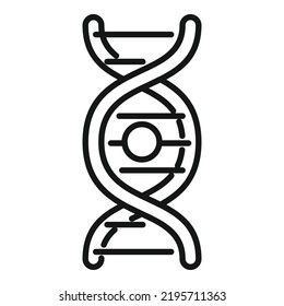 Dna Test Icon Outline Vector. Gmo Food. Science Research