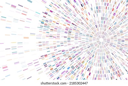 Dna test infographic. Genome sequence map. 