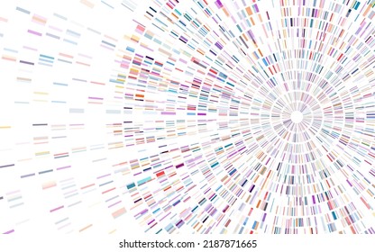 Dna Test Infographic. Genome Sequence Map. 