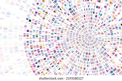 Infografía de prueba de Adn. Mapa de la secuencia del genoma. 
