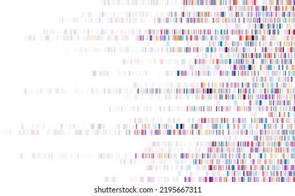 Infografía de prueba de Adn. Mapa de la secuencia del genoma. 