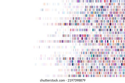 Dna test infographic. Genome sequence map. 